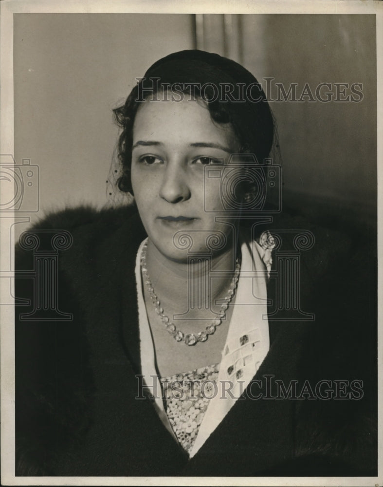 1932 Press Photo Miss Anna Jerson of Cleveland, Ohio - Historic Images