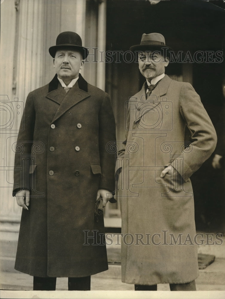 1924 Press Photo PE Mormes and Dr. Whiefeldt at a meeting at the the White House-Historic Images
