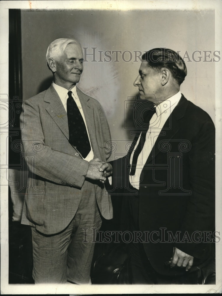 1931 Senators Thomas P Gore of Oklah &amp; Thomas B Schall on Minnesota - Historic Images