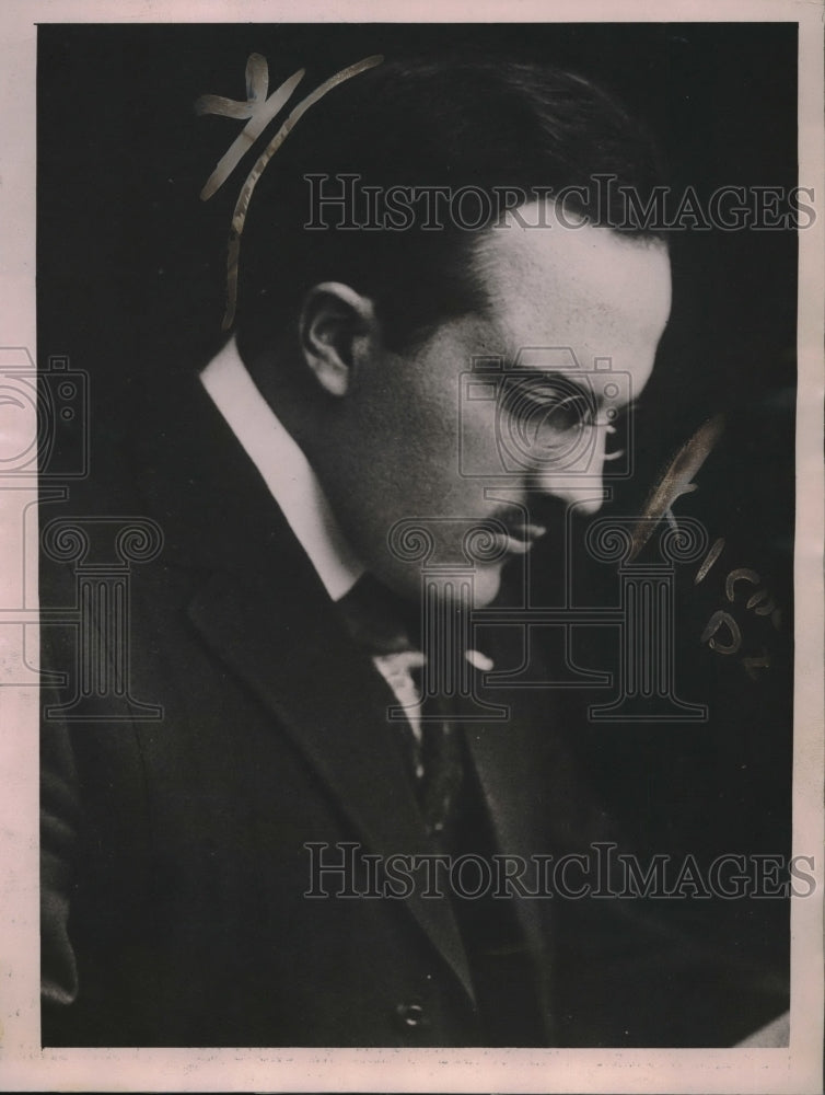 1920 Press Photo Carl Jagger, embroiled in legal case regarding found bonds - Historic Images