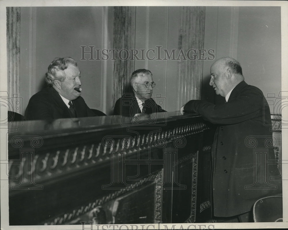 1934 Attendees of Senate Ocean Mail Hearing in Washington DC - Historic Images