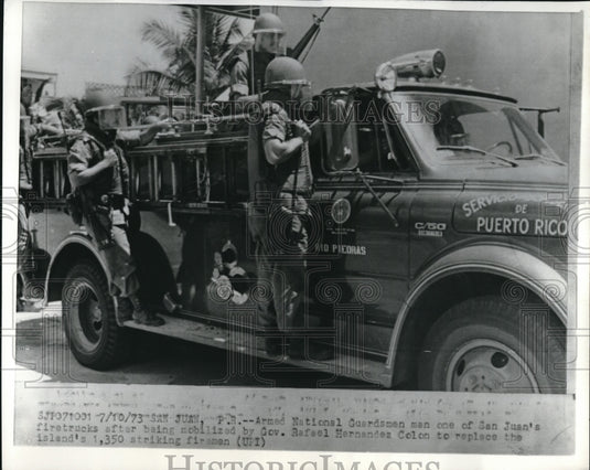 1973 Armed National Guardsmen of San Juan-Historic Images