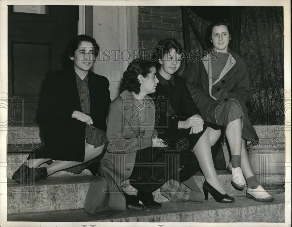 1938 New Phi Beta Kappas Members at Radcliffe College, Cambridge, MA - Historic Images