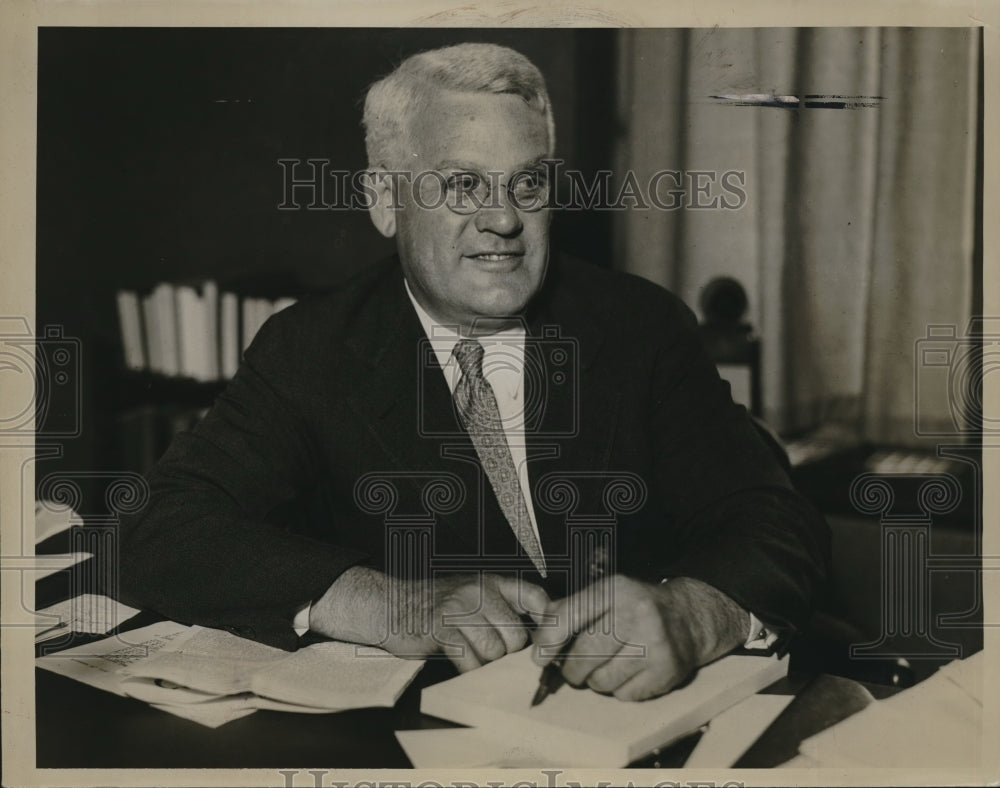 1934 Press Photo Dr Lewis Wonand Baldwin-Wallace College-Historic Images