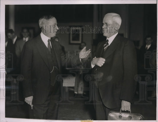 1937 Press Photo The Rev PC Weyant & Rev George MacDonald in NYC - Historic Images