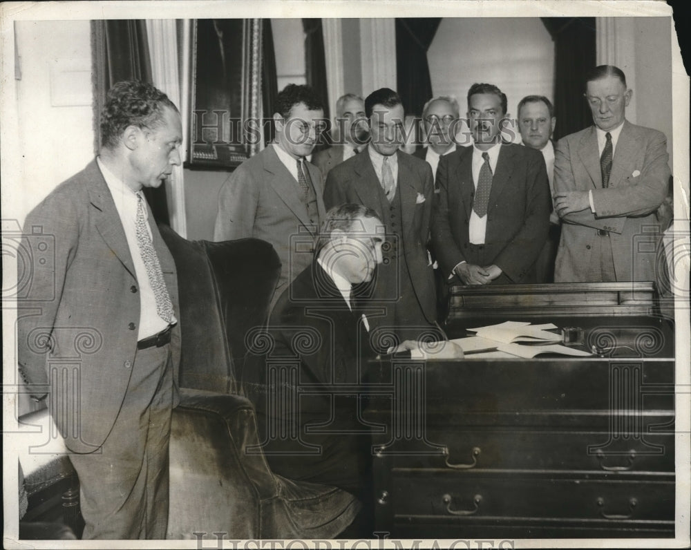 1931 Press Photo NYC, L Jaffee, Mayor Walker Dreshler,S Billman,Ed Mulrooney - Historic Images