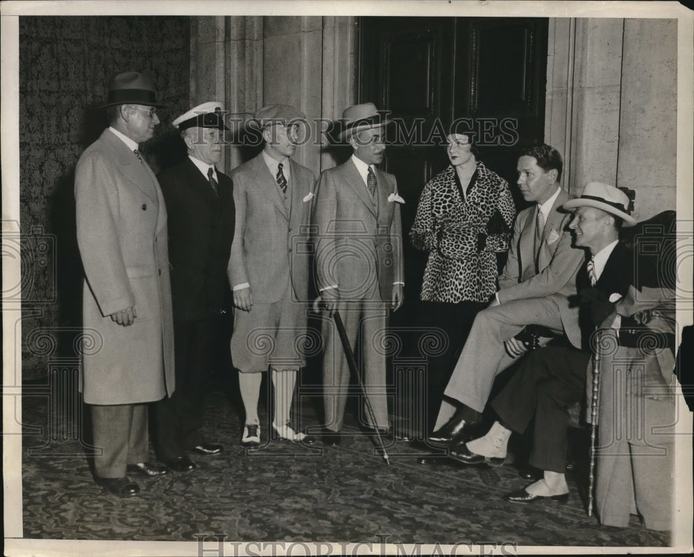 1932 Press Photo William C Norris Noel B Wemlinger Frank Nagel Men&#39;s Style Show - Historic Images