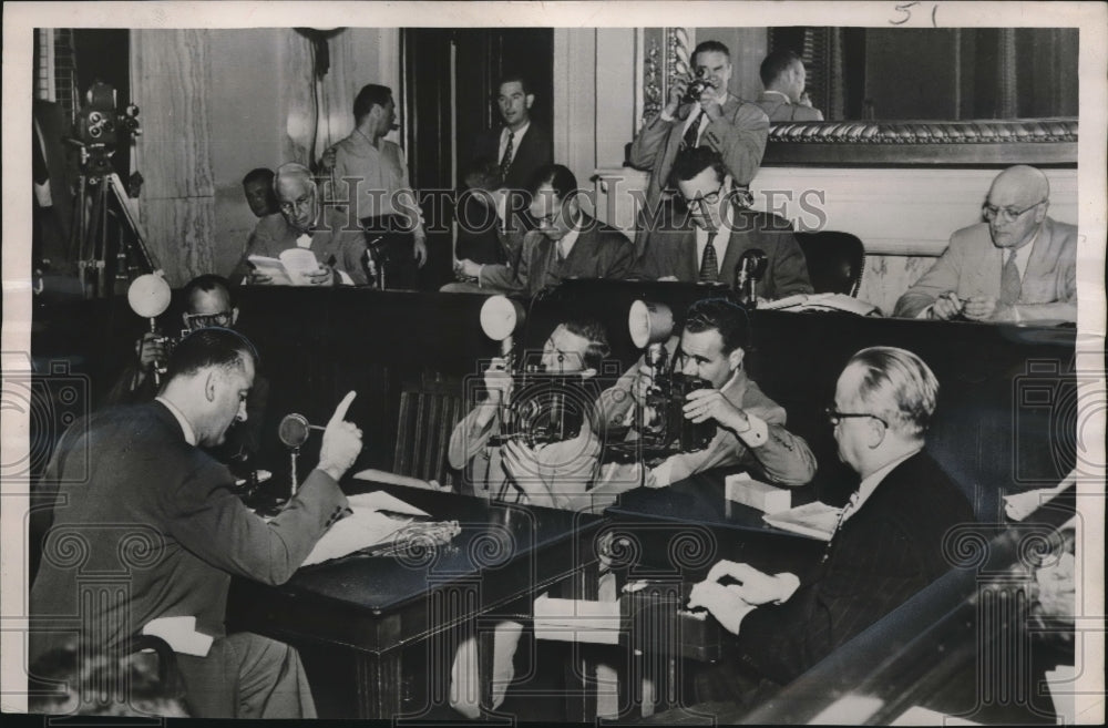 1951 Senate Foreign Relations Subcommittee Sen guy Gillette, - Historic Images