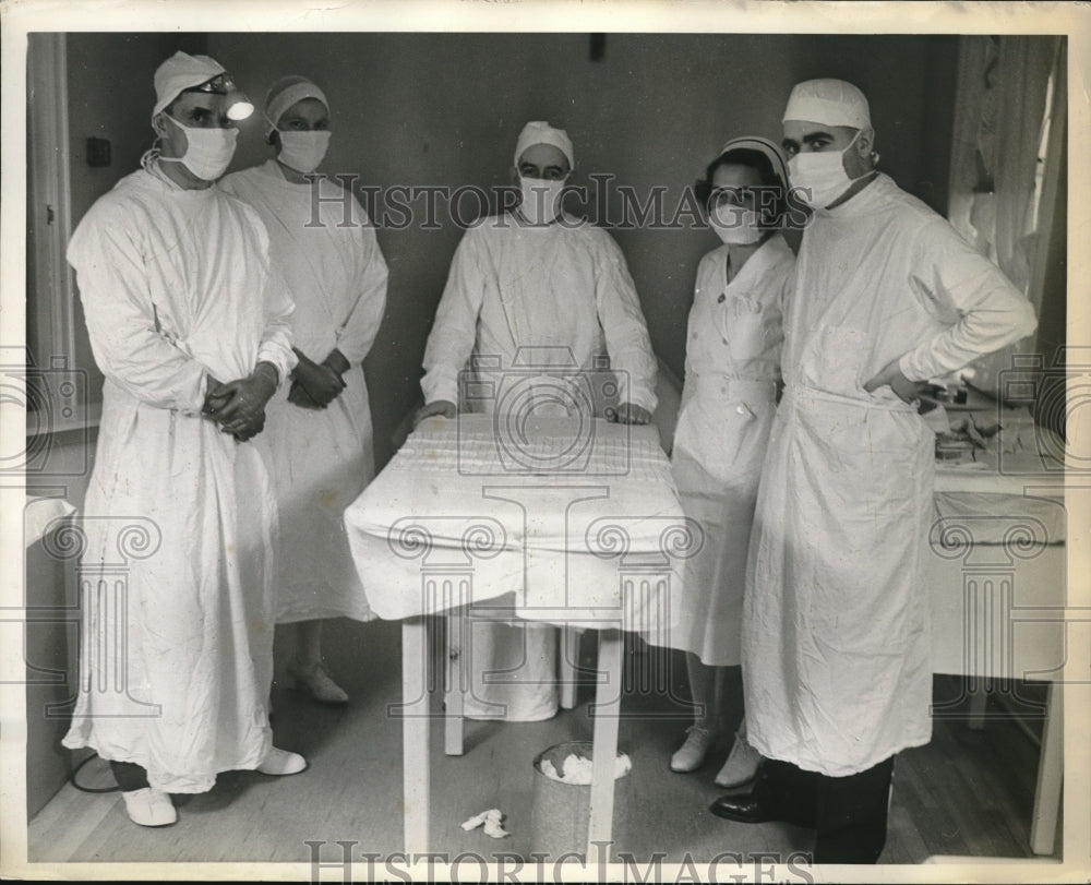 1938 Dr. ES Wisharch Miss Jean Master Dr Robson Dr. McCreeary Hanna - Historic Images