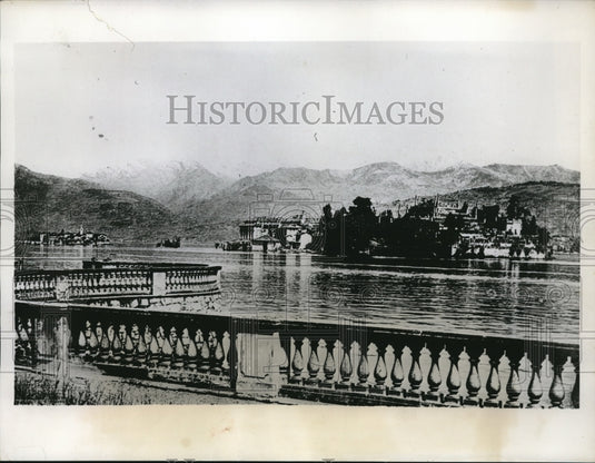 1935 Press Photo Isola Bella & Stresa on Lake Maggione, Italy - Historic Images
