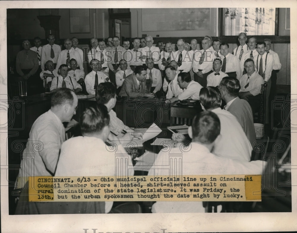 1947 Press Photo Ohio municipal officials meet in Cincinnati - neb88882-Historic Images