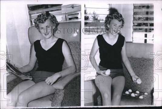 1955 Press Photo Patricia Ann Godbee, 21, to become a "Mother Goose" - Historic Images