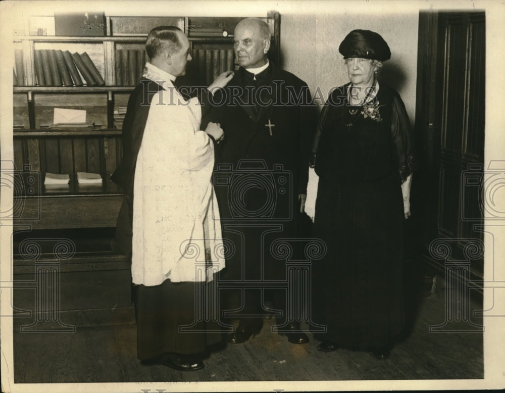 1924 Press Photo Rev. Frederic Goodman, Rev. and Mrs. William Wilkinson-Historic Images