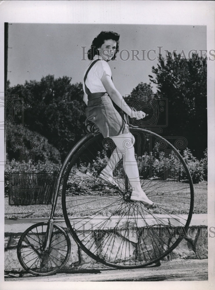 1945 Clarice Austin Pueblo City Ordinance Bikes Can&#39;t Go Over 7 MPH-Historic Images