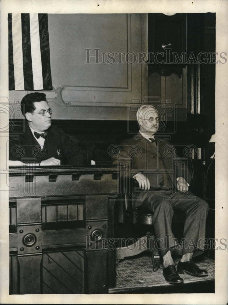 1930 Rev. James A. Wilson Gives Pleas in Trial, Judge Frank Hayes - Historic Images