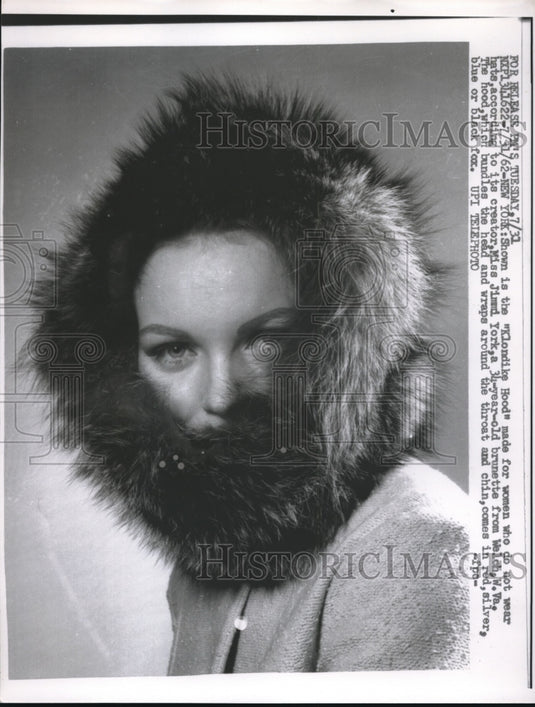 1962 "Klondike Hood" Made For Women Who Do Not Wear Hats - Historic Images