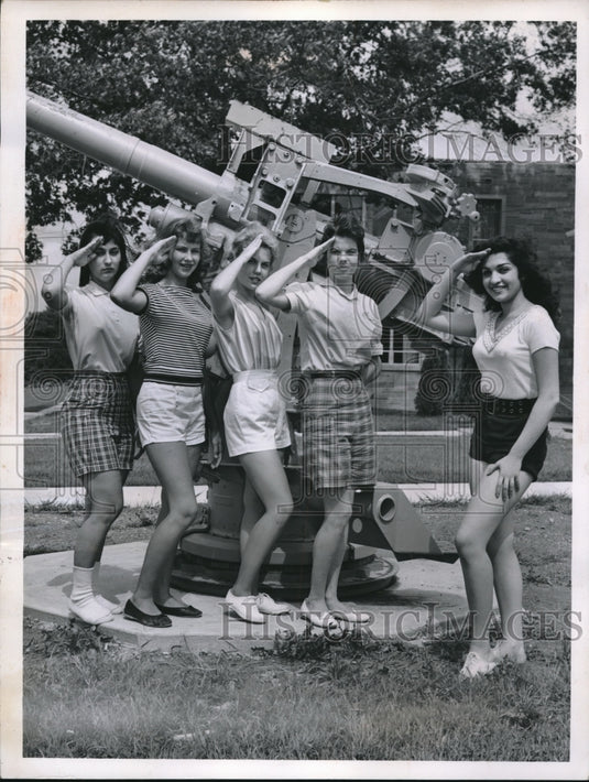 1959 Press Photo Elaine Jackman Judy Wojton Jan Kuchta and Carole Thum - Historic Images