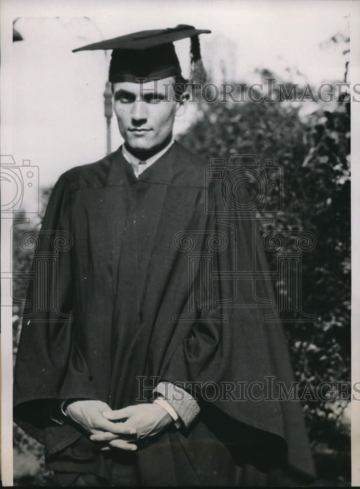 1935 Press Photo Hal Arden, 24, University of Chicago graduate - neb89686-Historic Images