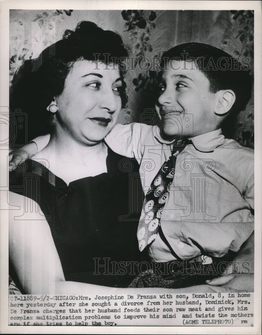 1951 Josephine De Franza & Son Donald - Historic Images