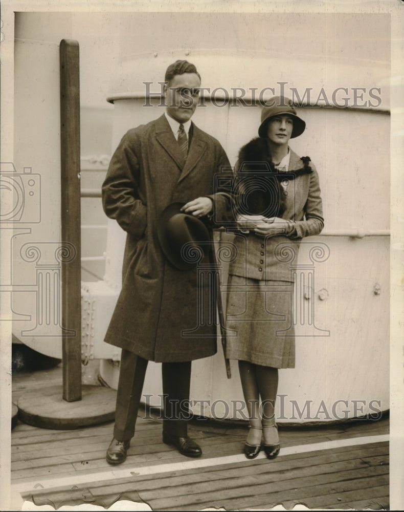 1929 Rupert Warburton Miss Anne Taft Ingaliis - Historic Images