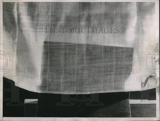 1937 Press Photo New cheese cloth on display - neb90260 - Historic Images