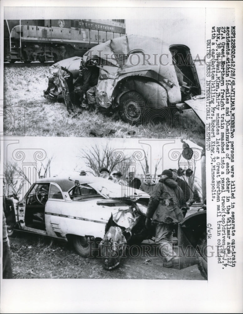 1958 Two People Killed In Two Separate Car - Historic Images