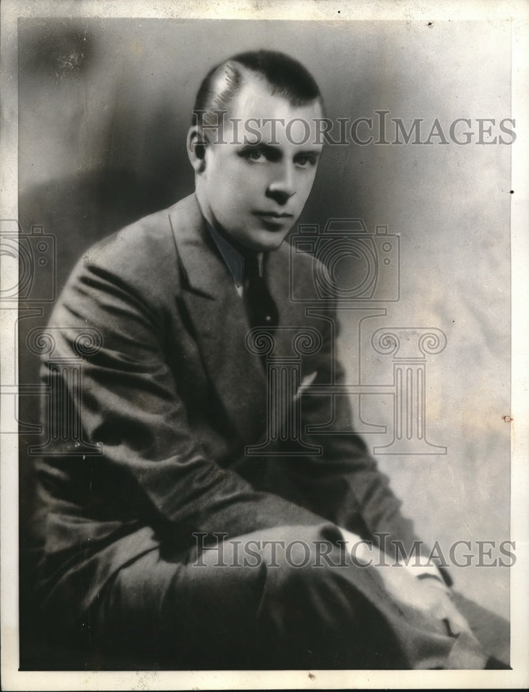 1934 Press Photo John William Warburton To Begin RAdio Program - Historic Images