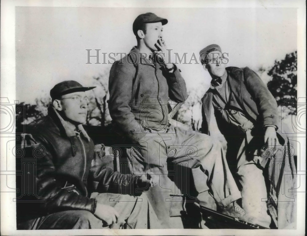 1944 Press Photo Sgt John O&#39;Shaughessy Sgt William Stuart &amp; Sgt Marvin Harrelson-Historic Images