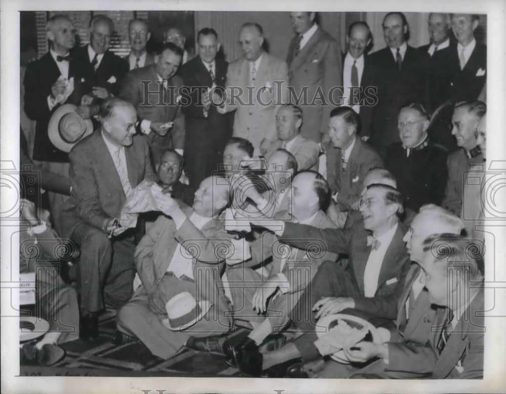 1944 Members of the Noontide Club, Detroit Commandery Nights Templar - Historic Images