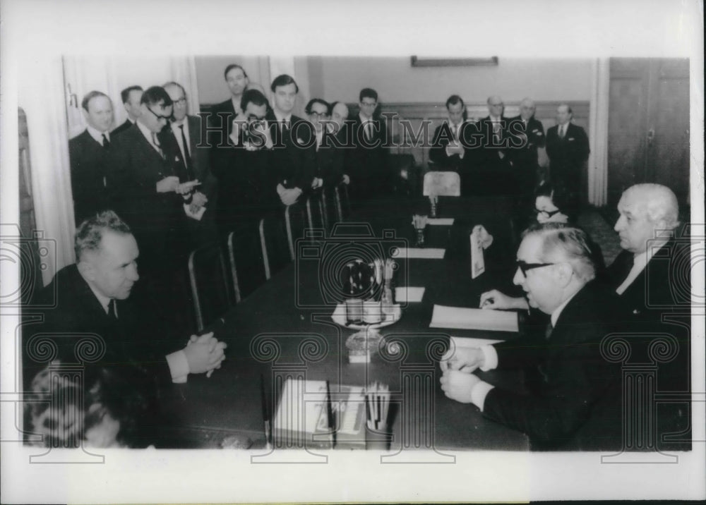 1966 Moscow, British Foreign Sec Geo Brown,Soviet A Kosygin - Historic Images