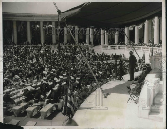 1932 Press Photo Unknown Solider Arlington National Cemetary - Historic Images
