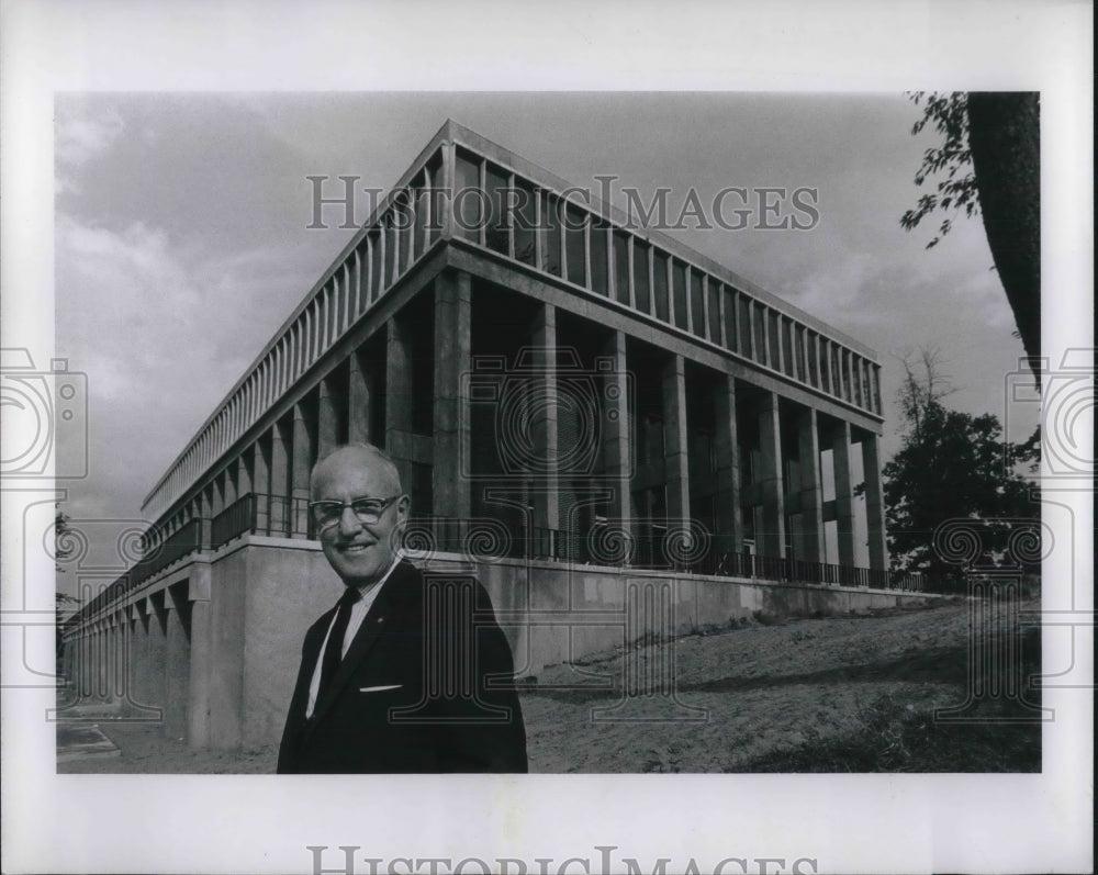 1966 Press Photo Kent State University Taylor Hall William Taylor Journalism - Historic Images