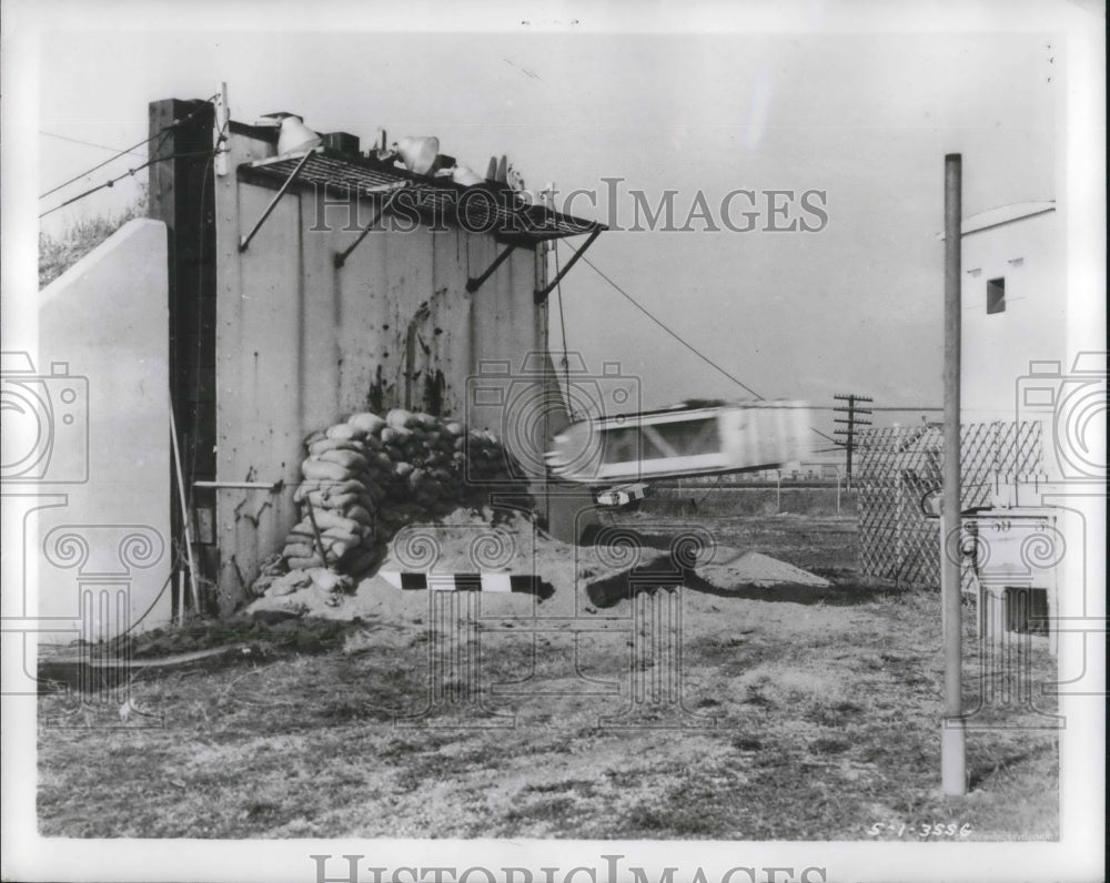 1959 Press Photo Akron, Ohio fuel tank at Goodyear Tire &amp; Rubber Co. - neb91393 - Historic Images