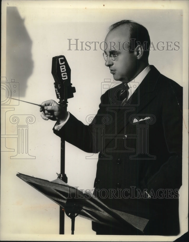 1937 Press Photo Andre Kostelanetz Radio Conductor - Historic Images