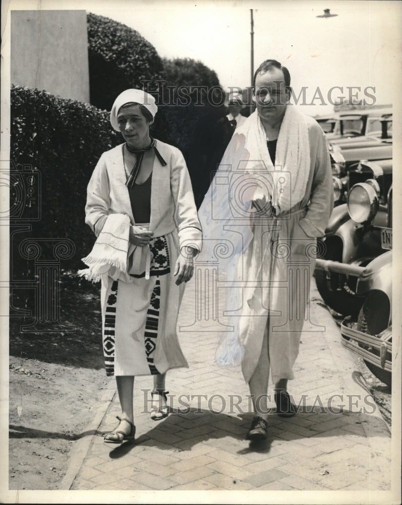 1931 Press Photo Mrs. Fenton Taylor Ernest Kiellberg - neb92602 - Historic Images