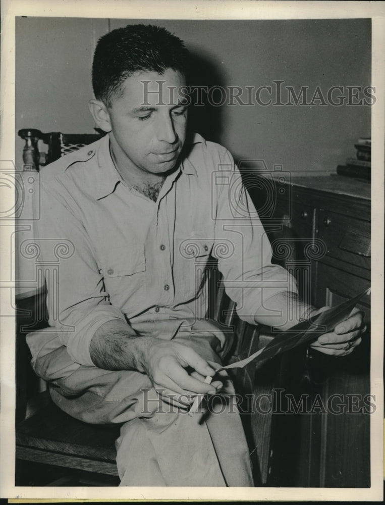 1947 Press Photo Coast Guard Capt. Joseph Turner Charged with Misconduct - Historic Images