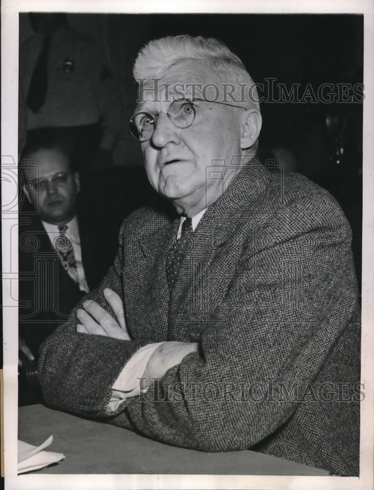 1946 Admiral Harold Stark Former Chief of Naval Operations Testifyin - Historic Images