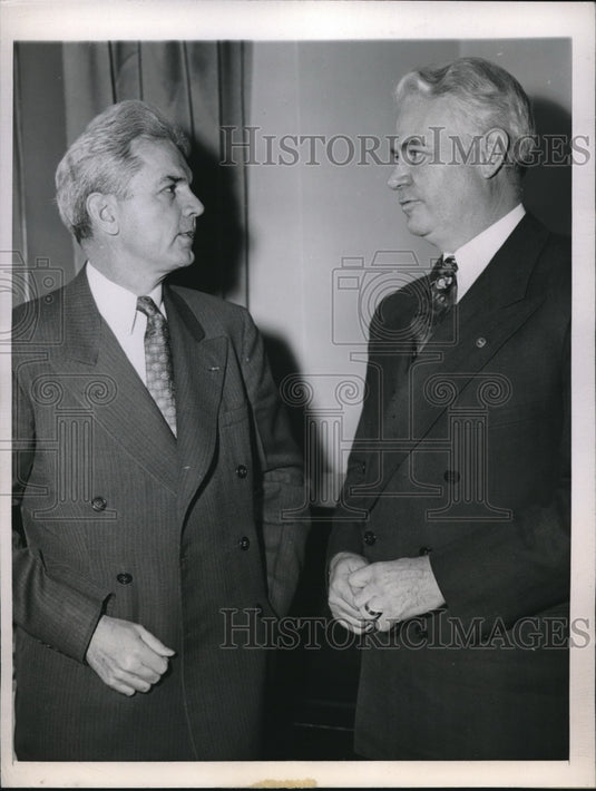 1943 Press Photo Council of Governors Spessard L Holland & John Bricker Ohio-Historic Images