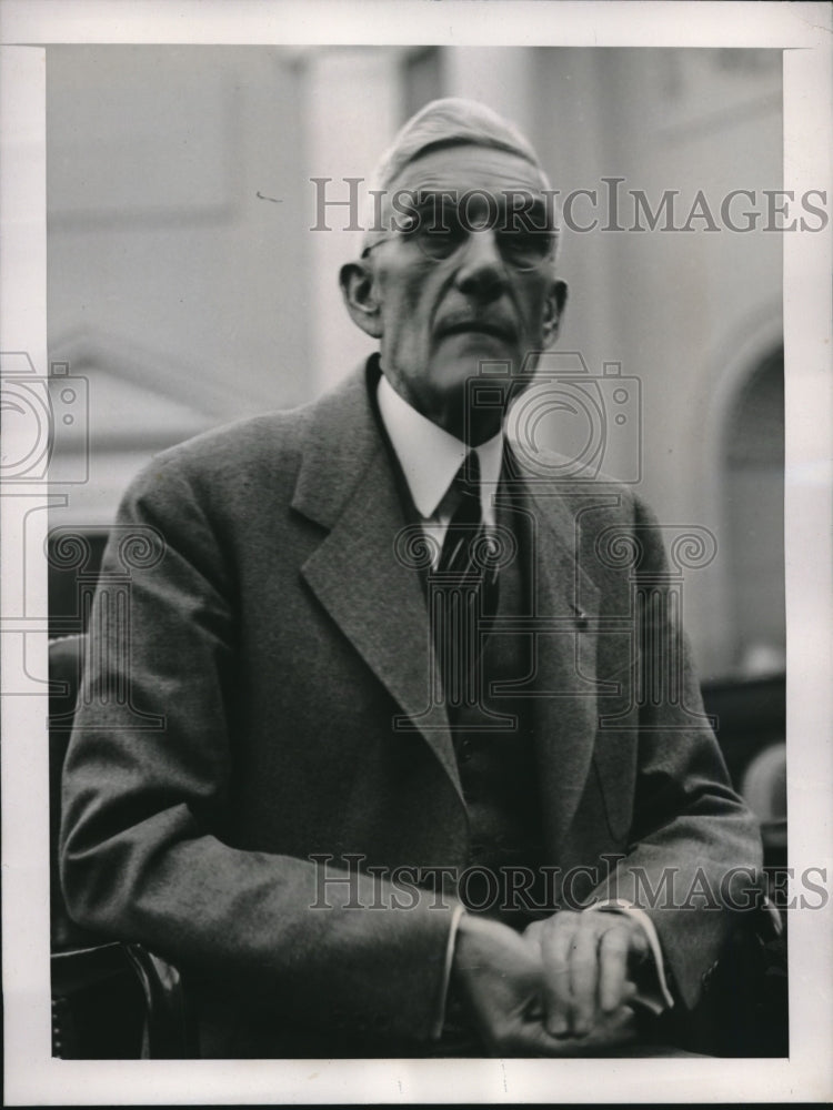 1939 Press Photo Wash.D.C. Dr Francis E Townsend, at House Ways &amp; Means Comm - Historic Images