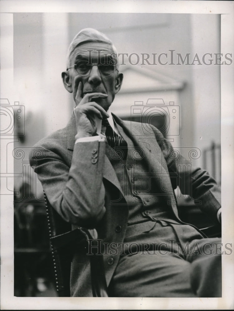 1939 Press Photo Dr Francis Townsend to testify at House Ways &amp; Means Comm - Historic Images