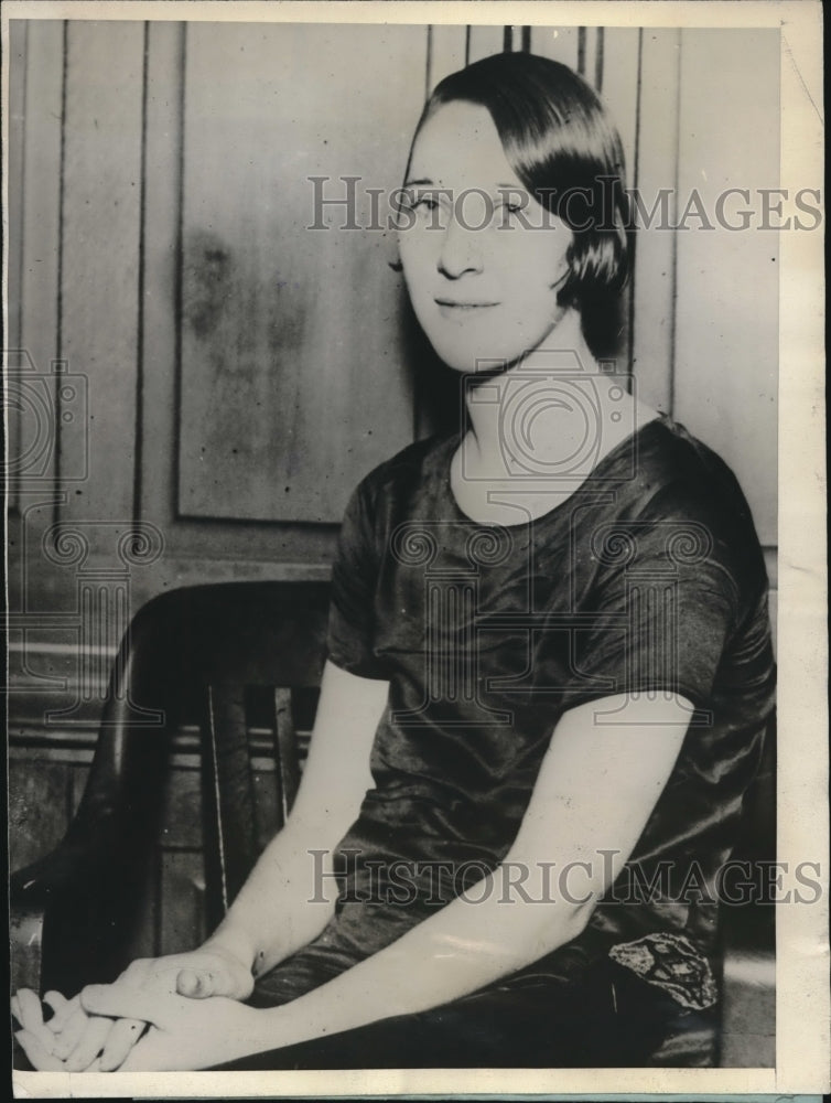 1925 Press Photo Alma Johnson, flapper bandit of Kansas City, Kan. - Historic Images