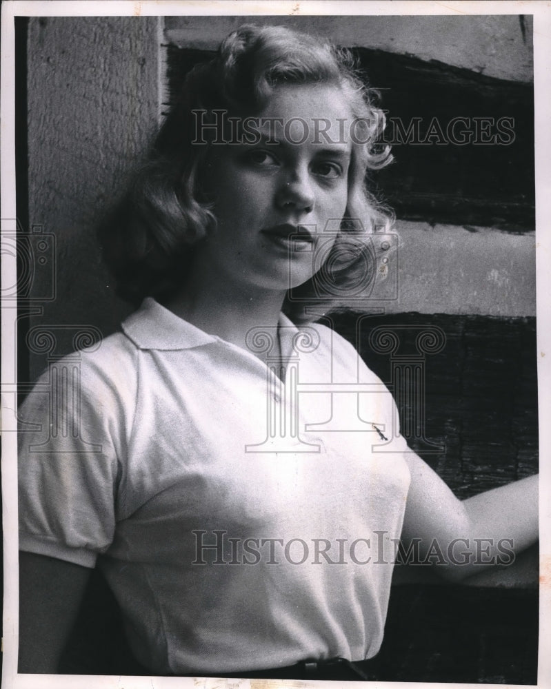 1959 Press Photo Judy Tifenberg, soph at Pa State Univ Queen of Pershing Rifle" - Historic Images
