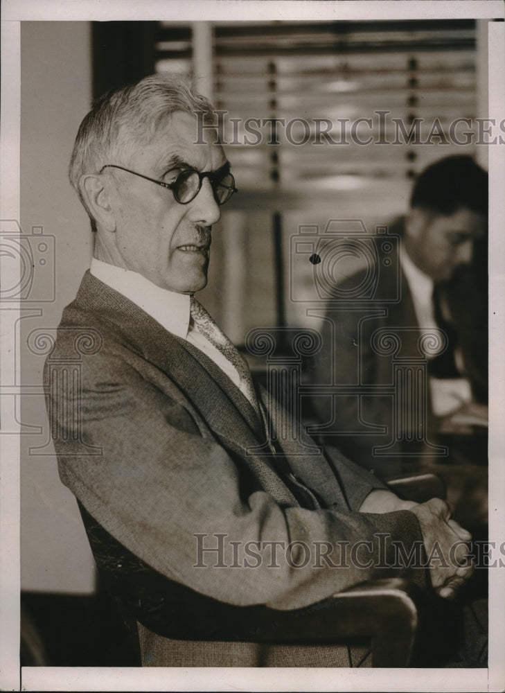 1936 Dr Francis Townsend, Pension plan author arrives in La, Calif - Historic Images