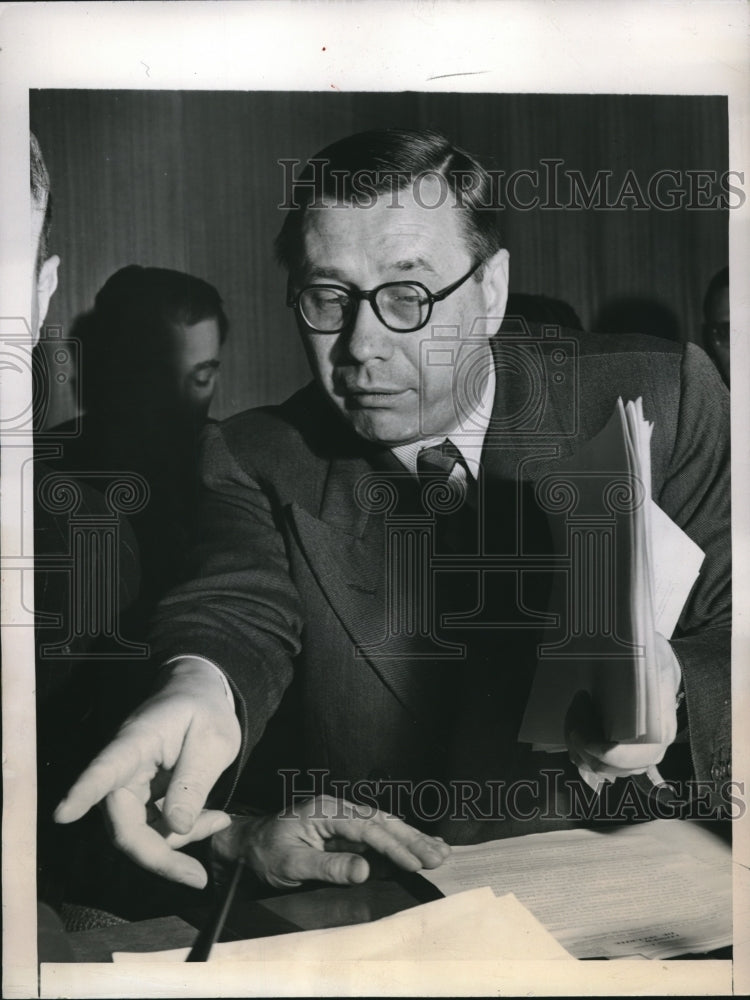 1946 Press Photo NYC, Arkady Sobolev of USSR, asst Sec Gen of the UN - neb93542 - Historic Images