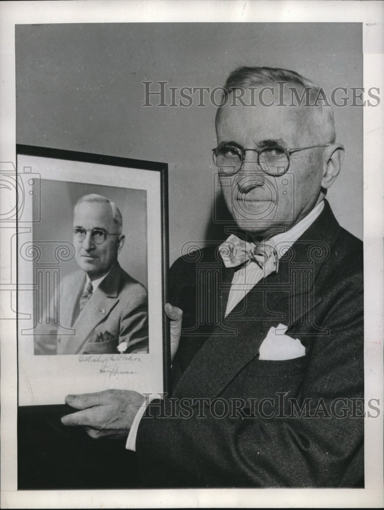 1945 Press Photo President Truman Look Alike James Morrill of Atlantic City-Historic Images