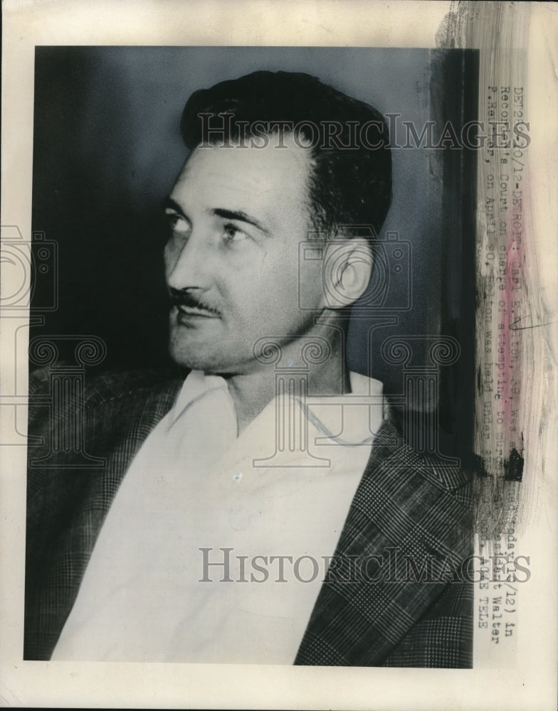 1948 Press Photo Carl Bolton in Court Charged with Attempted Murder-Historic Images