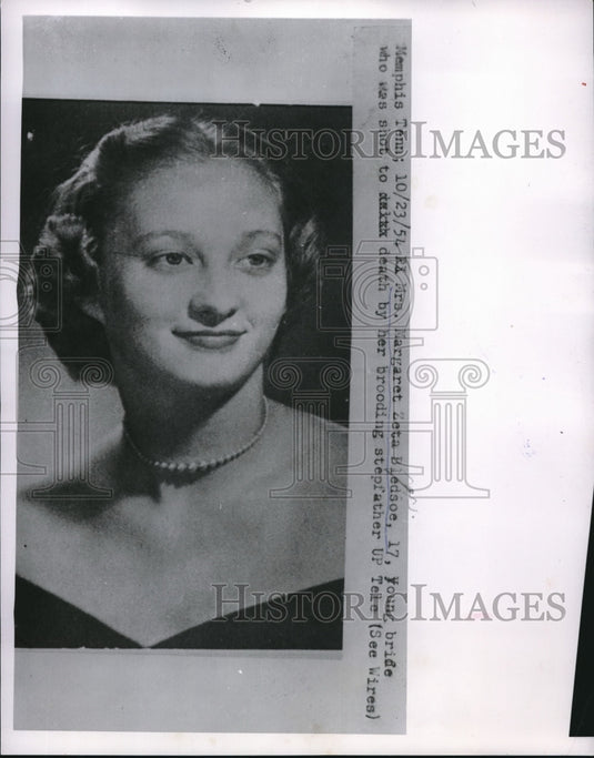 1954 Margaret Zeta Bledsoe, killed by her stepfather  - Historic Images