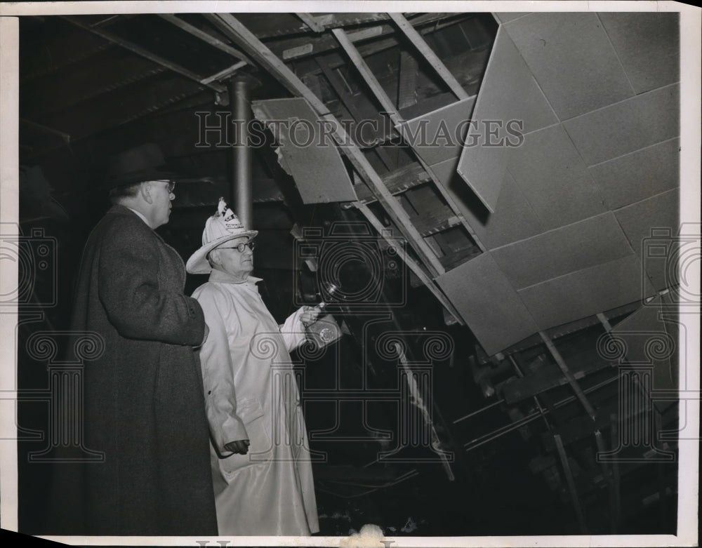 1948 Roy Christiansen &amp; Michael Corrigan Check Collapsed Dance Hall - Historic Images