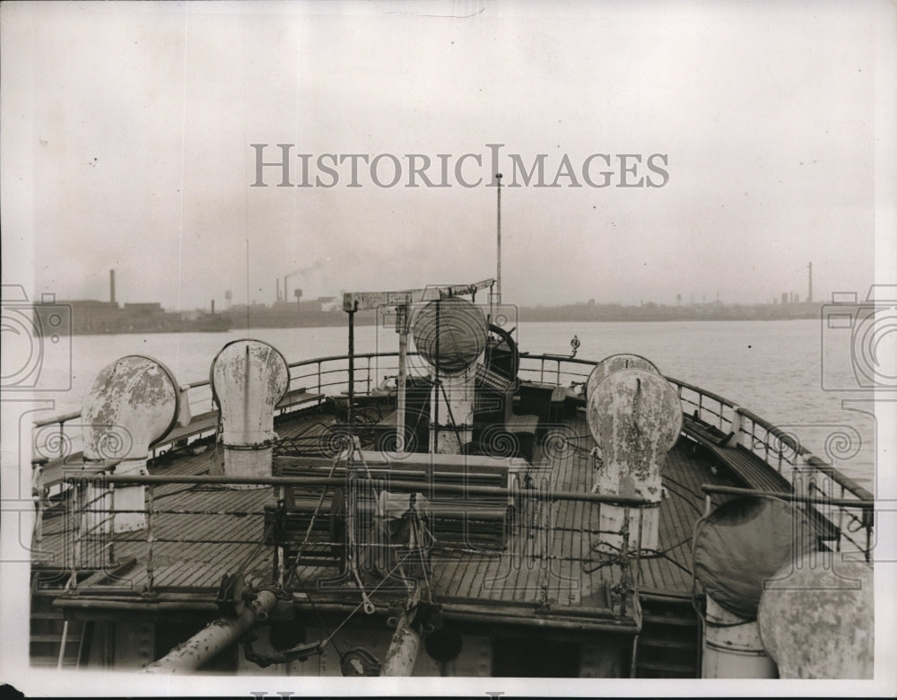 1935 Press Photo Aft Deck of Witiaz, Former Royal Yacht of Czar Nicholas-Historic Images