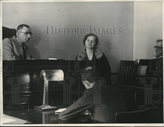 1931 Press Photo Rose Bentley On Stand During Inquest Into Death - neb93938 - Historic Images